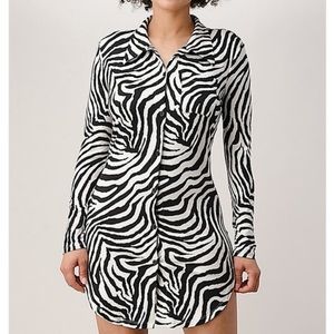 Zebra midi dress